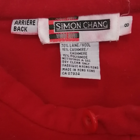 Vintage Simon Chang wool skirt - Picture 2 of 4